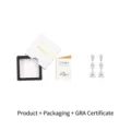 Elegant S925 silver pear-shaped Moissanite drop earrings with gift box and GRA report - 1 Pair (With Drawer Box + GRA Certificate) / Platinum Plated Earrings