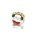 Niedlicher verstellbarer Cartoon-Schneemann-Ring für Kinder mit Weihnachts-Emaille-Design - Schneemann (A375)