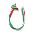 Glitter kerstboom haarspeld met feestelijke rode, groene en witte haarextensions voor kids - Kerstboom Type A