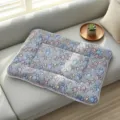 Alfombra de felpa suave para perros y gatos con lindo diseño de huellas de patas, cómoda. - Talla XS (35x29cm) / Huella de pata marrón oscuro
