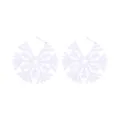 Elegante creatieve witte sneeuwvlokvormige oorknopjes voor de kerstvakantie mode - Witte Zeshoekige Sneeuwvlok Oorknopjes (006-12)