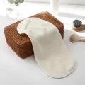Soft cream microfiber makeup remover cloth for gentle and effective face cleansing - 17*40cm / Off-white (S4077)