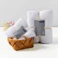 Korallenfleece Handtuch und Badetuch Set, sehr saugfähiges weisses Frottee Handtuch Set. - Weiß Stil