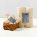 Korallenfleece Handtuch und Badetuch Set, super saugfähiger und weicher Stoff für Bad. - Beige