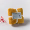 Thickened coral fleece face towel, super absorbent and quick-drying, soft gift towel. - 36*80cm / Yellow