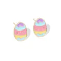Kleurrijke emaille Paasei oorknopjes voor dames lente vakantie cadeau sieraden - 2# Gouden Paasei Oorknopjes