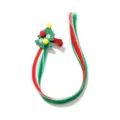 Festive Christmas tree hair clip with vibrant red and green synthetic hair extensions - Christmas Tree Type D