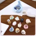 Blind box set showing 11 unique animal resin ornaments with raw crystals - Animal PAL Crystal Series / Random One