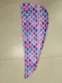 Microfiber mermaid scale hair drying towel cap for quick hair drying, soft and absorbent. - 65*25cm / Pink