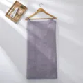 Purple coral fleece wearable bath towel, thick absorbent strap bath towel for women. - 75x150cm / Light Purple