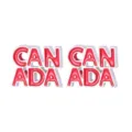 Rode en zilveren Canada-letterknopjes voor de viering van de nationale feestdag van Canada - Letter oorknopjes