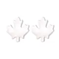 Elegante zilveren esdoornblad oorknopjes perfect voor alle Canada Day festiviteiten - Zilveren Oorknopjes