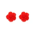 Elegante rode roos oorknopjes voor dames, perfect romantisch Valentijnscadeau sieraden - Rode Roos Stijl (BL-QRJ-1-9)