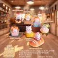 Figurines de boîte aveugle en résine thème boulangerie West Highland Terrier mignonnes - 1 pièce aléatoire / Westie Bakery