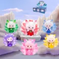 Adorable resin nine-tailed fox blind box figurines set for cute desktop decoration - Mythical Sea and Mountain Fox Series (1 Piece Random) / Random 1pc