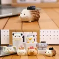 Lot de 7 figurines d'animaux en résine avec cristaux pour déco de bureau et table - Mengwuduoduo crystal blind box 6 / Ensemble Complet