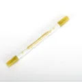 Double-headed metallic glitter marker pen for journaling and art highlighting, gold color. - Gold