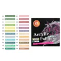 kit de 24 feutres peinture acrylique avec nuancier morandi pointe fine marqueurs art - 24 couleurs Morandi