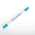 Double Headed Metallic Glitter Marker Pen Blue Dual Tip Art Highlighter for Journaling - Blue