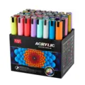 Professional 48 colors acrylic marker set for student DIY graffiti and art painting projects - 48 Colors
