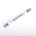 Double head metallic glitter marker pen for journaling, art illustration and highlighted writing. - Purple