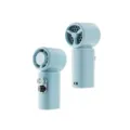 Mini ventilatore portatile senza pale azzurro con display digitale del livello batteria - Mini Modello di Raffreddamento / Versione inglese / Azzurro