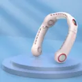 Ventilatore da collo pieghevole portatile con raffreddamento quad-core, ventilatore USB ricaricabile. - Versione cinese / rosa ciliegia
