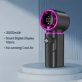 Handheld Turbo Fan Deep Space Gray, 3000mAh Battery, Smart LED Display 10m/s High Speed Mini - Space Gray