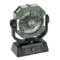 Outdoor camping fan with rechargeable USB battery, LED light, timer, and oscillating base. - 305*244*124mm / HW007 - Green