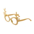Divertenti occhiali da festa con corna di renna in beige per travestimenti natalizi - Stile Giallo SD12 (SD12)