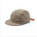 Detailed side view of a khaki quick-dry five-panel cap with a retro short brim. - 55-60cm / Khaki