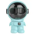 Mini USB wiederaufladbarer Astronaut Tischventilator, tragbarer Handventilator in Hellblau. - Doppelter Akku Englische Version / 110x150x99mm / Himmelblau