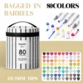 Set de rotuladores artísticos de doble punta de 80 colores con bolsa para dibujo - 80 Colores
