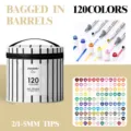 Foxfeel 120 Colores Doble Punta Marcadores Set con Bolsa de Almacenamiento para Dibujo - 120 Colores