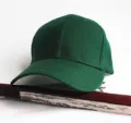 Verstellbare dunkelgrüne Leinwand-Baseballkappe für Herren und Damen, klassisches Design - Verstellbar / Dunkelgrün
