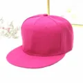Lebhafte pinkfarbene Snapback-Mütze mit flachem Schirm für Unisex-Streetwear-Mode - Flachrand-Stil / Fuchsia
