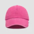 Vintage gewaschene Baumwolle Baseballkappe in Pink mit weicher Oberkonstruktion - 55-60cm / Fuchsia