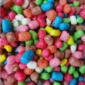 Gekleurde biologisch afbreekbare maïszetmeel bouwstenen voor creatieve DIY-knutselwerkjes - 1kg Pak (Kleine Deeltjes)