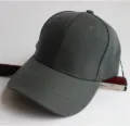 Klassische graue Segeltuch-Baseballkappe mit verstellbarem Riemen für den Sonnenschutz - Verstellbar / Dunkelgrau