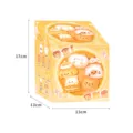 Detailed dimensions of 17x13x13cm for convenience store snack themed fridge magnets packaging - Full Box / 16 Pieces