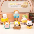 Figurines de boulangerie Westie mignonnes en résine pour décoration maison - Série Boulangerie Westie / Un au Hasard