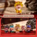 Simpatiche figurine in resina Little Buddha Blind Box in vari stili, trasparenti e placcati - Serie Bestia Portafortuna (Stile Casuale)