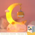 Cute Moon and Shiba Inu Night Light, Warm Glow Bedside Decor Lamp, Dimensions 120x82x148mm - Flying Shiba (BB2423)