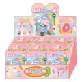 Pink Nini Rabbit series blind box display set featuring various cute resin figurines - Full Box Set / Pink Nini Rabbit Blind Box (XJC80225)
