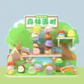 Adorabile set di mini figure in PVC a tema foresta in bustina a sorpresa collezione - Serie Festa della Foresta / Confezione da 16