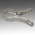 Stainless steel quilt clip detail view, highlighting durable metal structure and smooth finish. - 9CM Quilt Clip