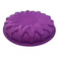 Vista dettagliata dello stampo per torta in silicone a girasole viola per creazioni dolci - Forma di fiore 26*4,5 cm