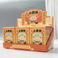 Full set of three cute cartoon god of wealth blind box mystery toys with display stand - Mini God of Wealth / Whole Box 6 Pieces Set