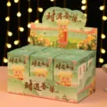 Set of cute cartoon mystery blind box figures in a spring-themed display box - Spring Breeze / Whole Box 6 Pieces Set
