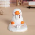 Support de téléphone mignon canard blanc pour bureau avec texture géométrique pour le bureau - Retraite Anticipée (Canard Blanc)